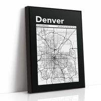 Denver, Mapped in Black