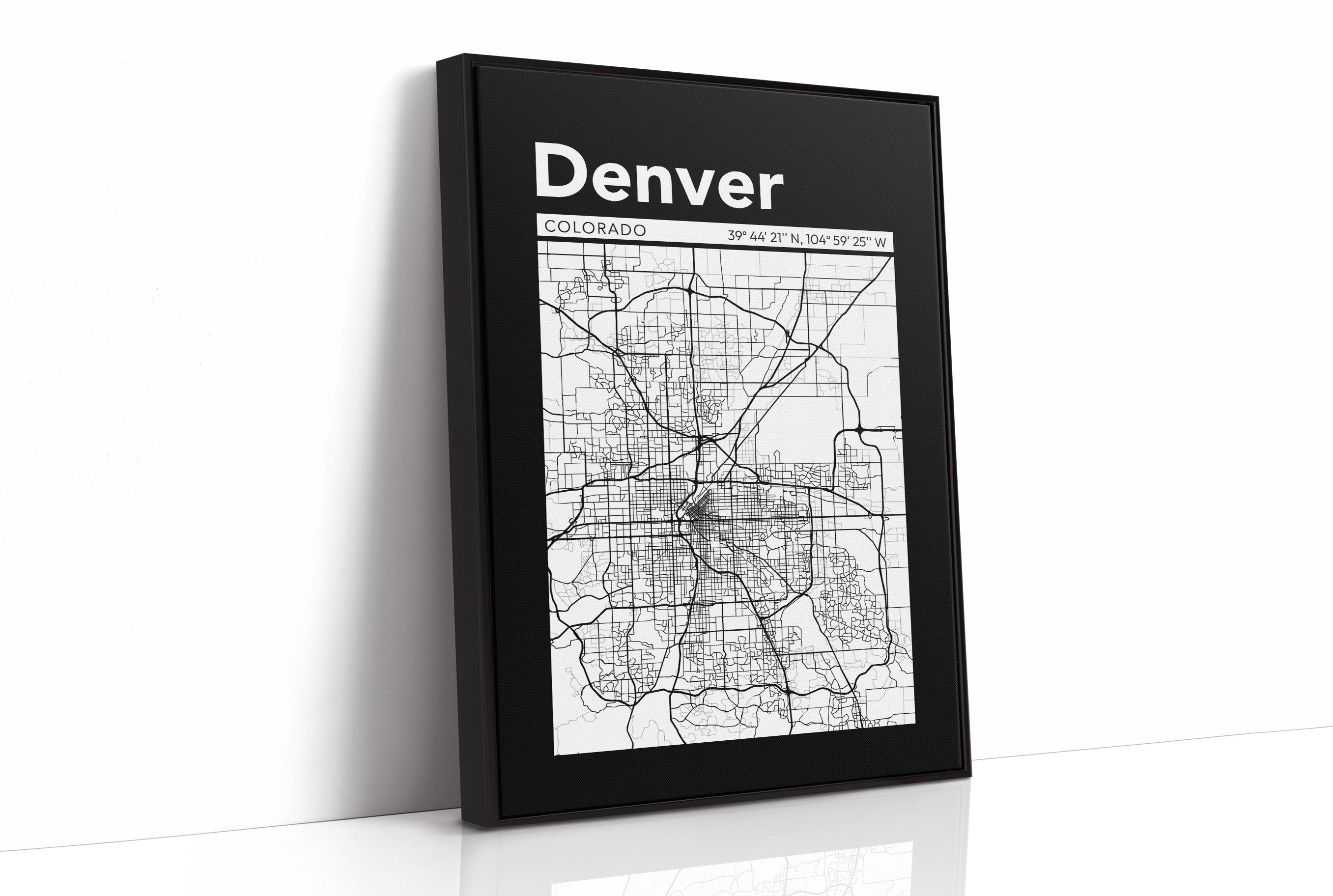 Denver, Mapped in Black