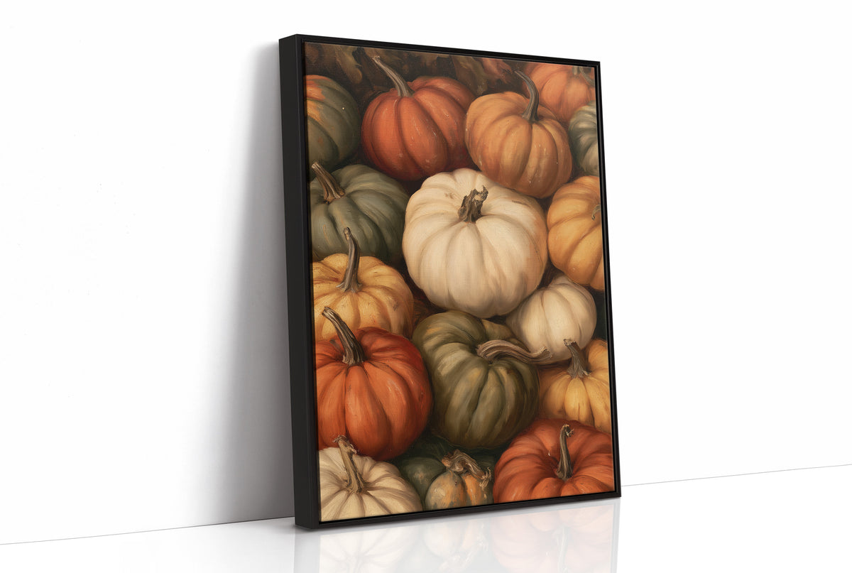 Crowded House, Gourd Edition, print in a black frame