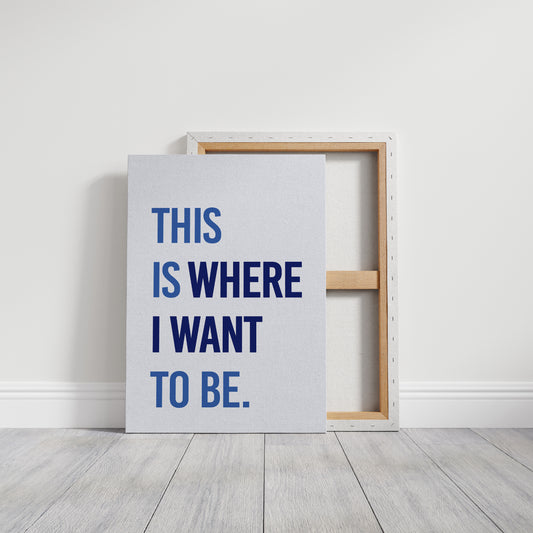Blue Letters Paint Tomorrow's Promise