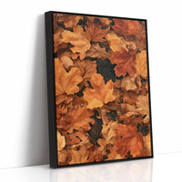 Fall Back And Relax, print in a black frame