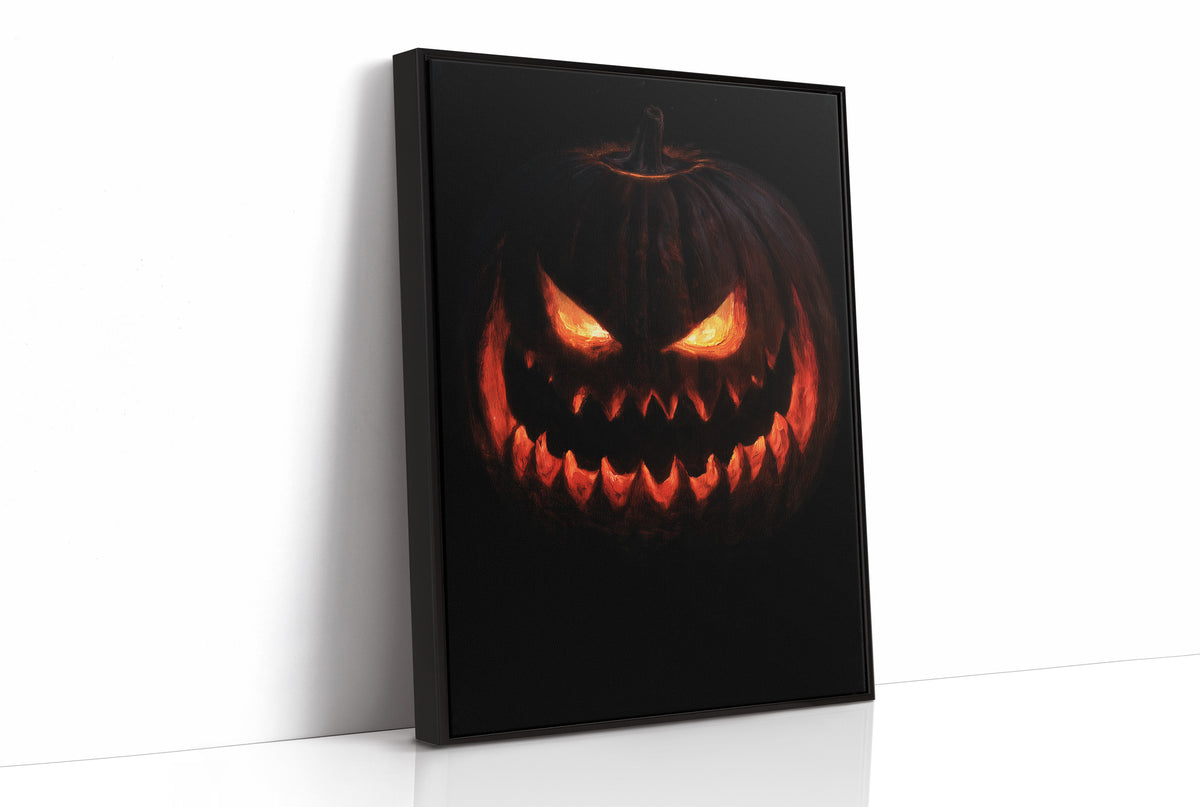Lit From Within, Not In A Nice Way, print in a black frame
