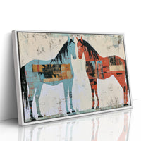 Two Horses, Painted Sides