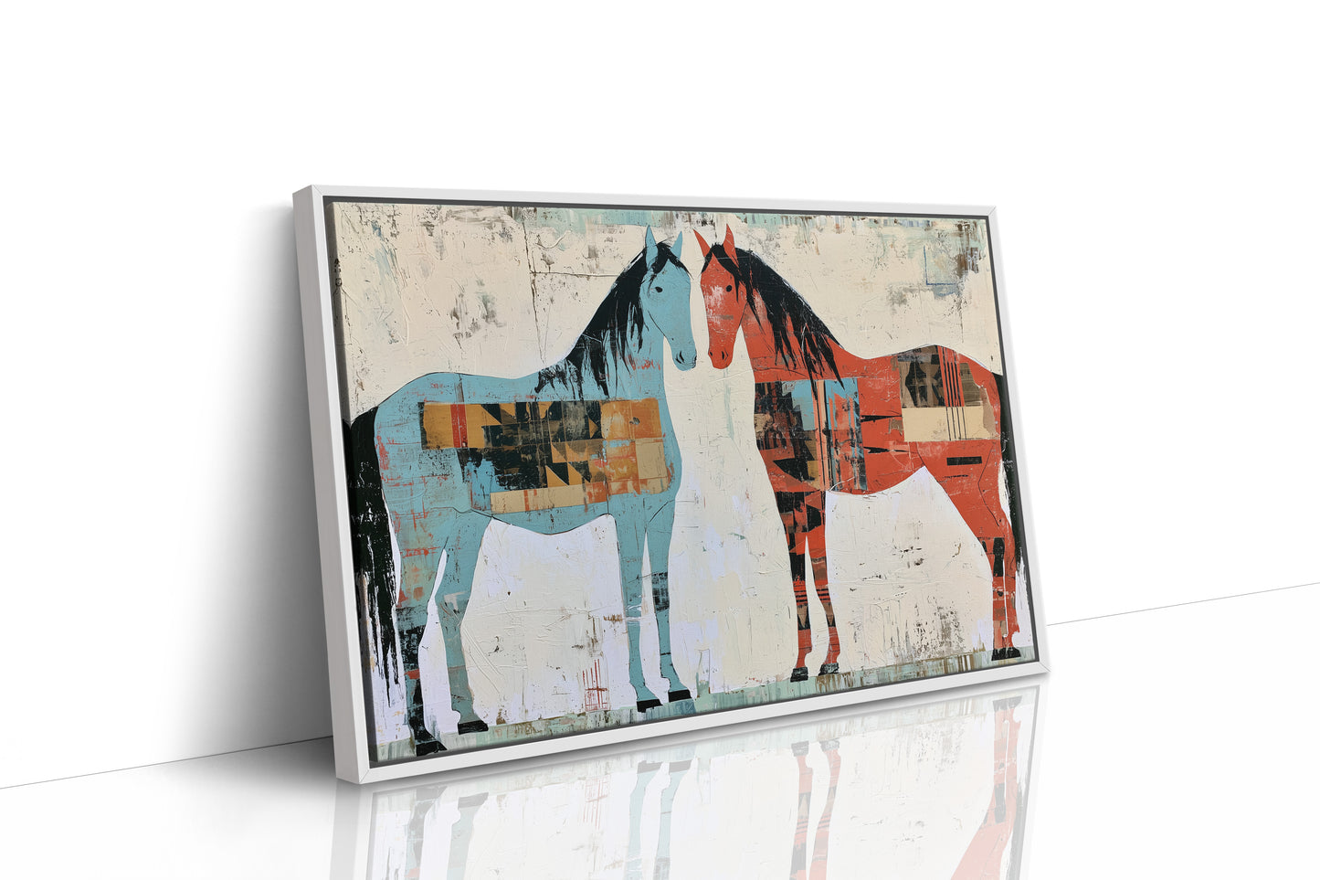 Two Horses, Painted Sides