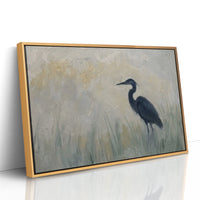 Heron in the Marsh Grass