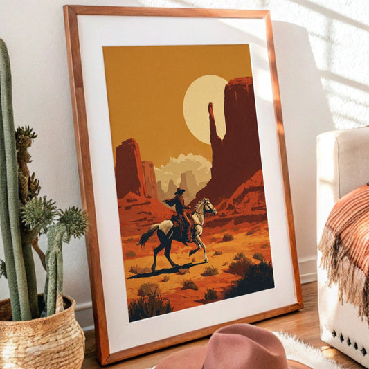 Lone Rider Chases Desert Gold
