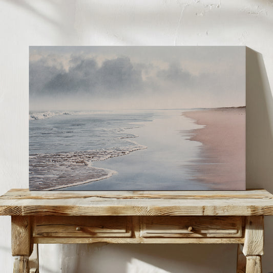 Waves Write Songs In Pink Sand