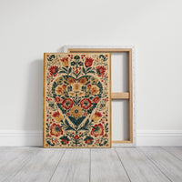 Folk Garden in Crimson and Gold