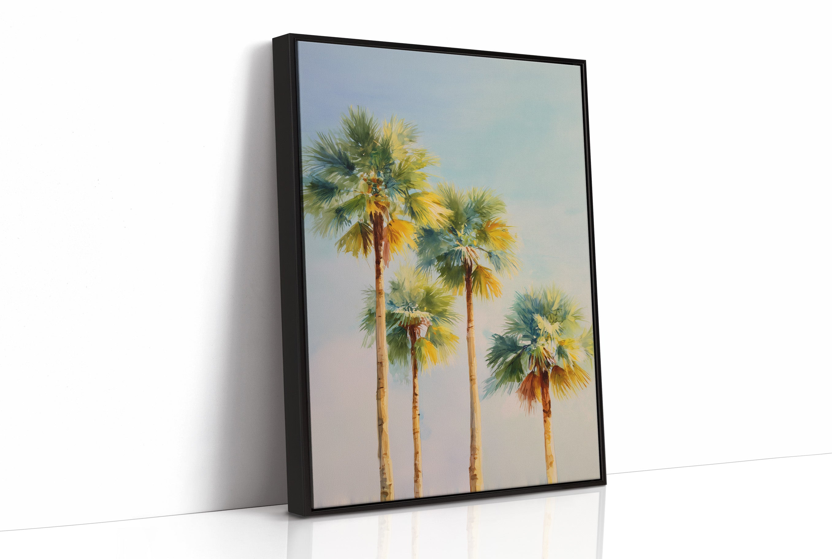 Palms Bathed In Coastal Light