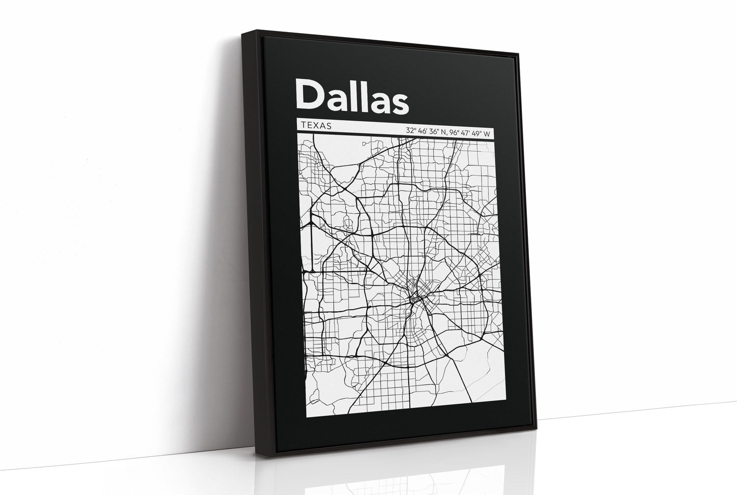 Dallas, Mapped in Black