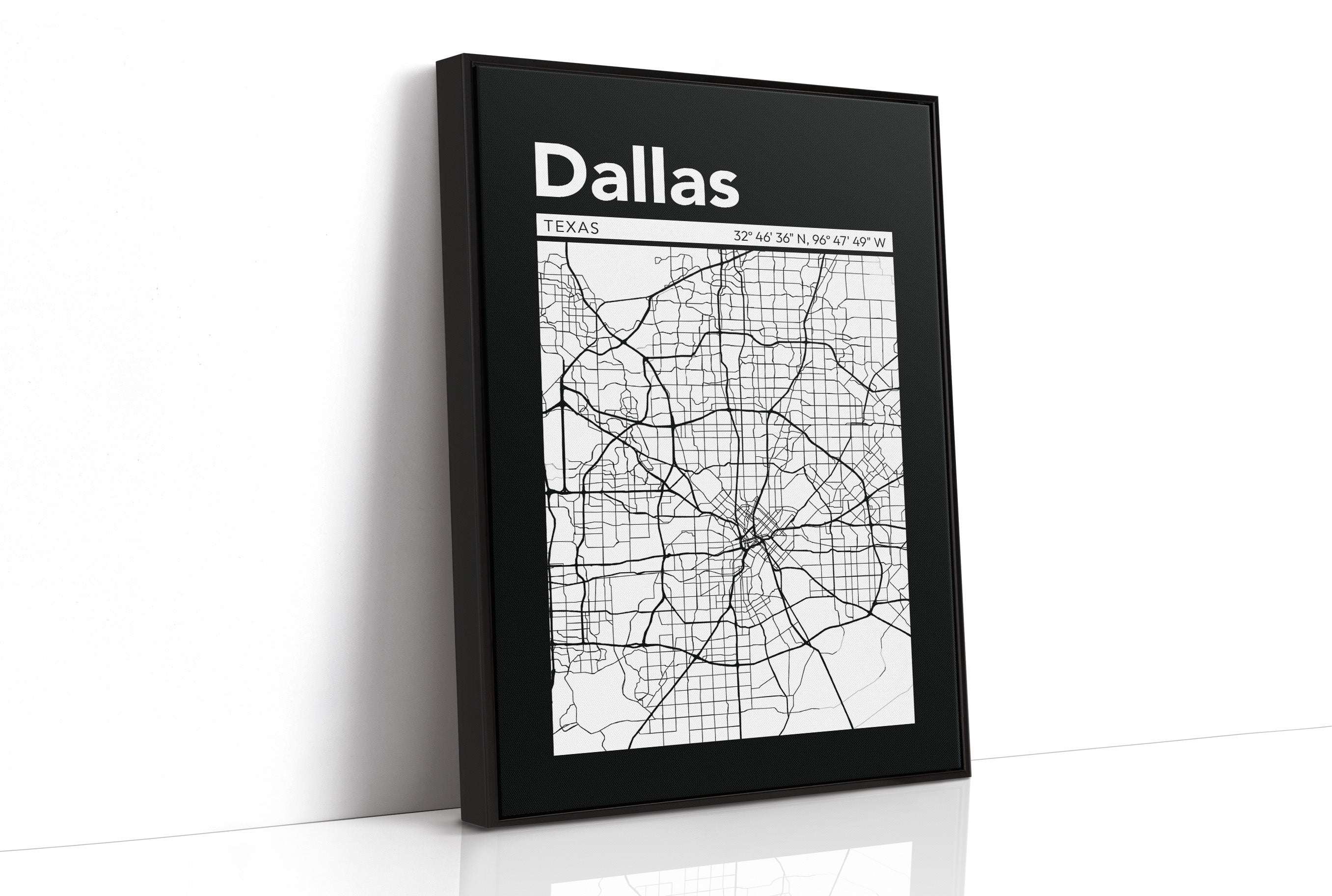 Dallas, Mapped in Black