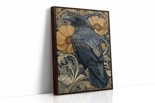 A Raven Among Golden Blooms