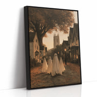 Neighborhood Watch, After Hours, print in a black frame
