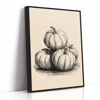 Top Gourd Takes The High Ground, print in a black frame