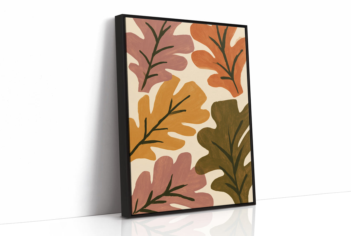Big Leaf Energy, print in a black frame