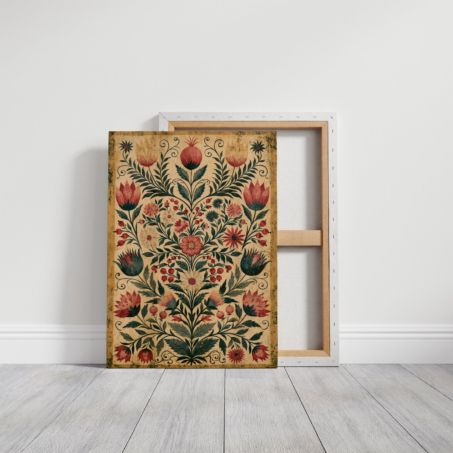 Pomegranate Folk Tapestry