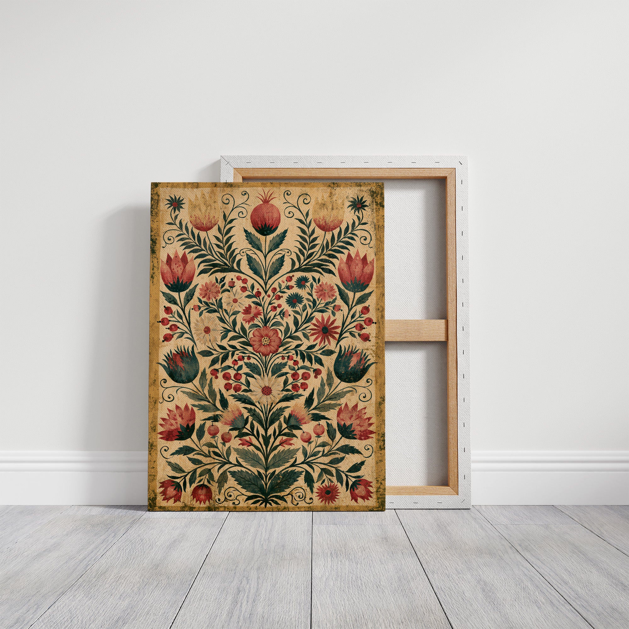 Pomegranate Folk Tapestry
