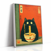 Midnight Ramen With Curious Cat