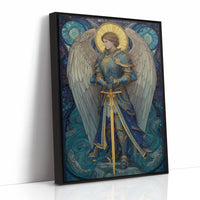 Celestial Warrior In Azure Tides