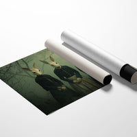 Woodland Sisters In Victorian Attire