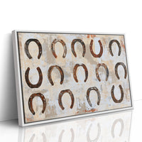Fourteen Rusted Horseshoes
