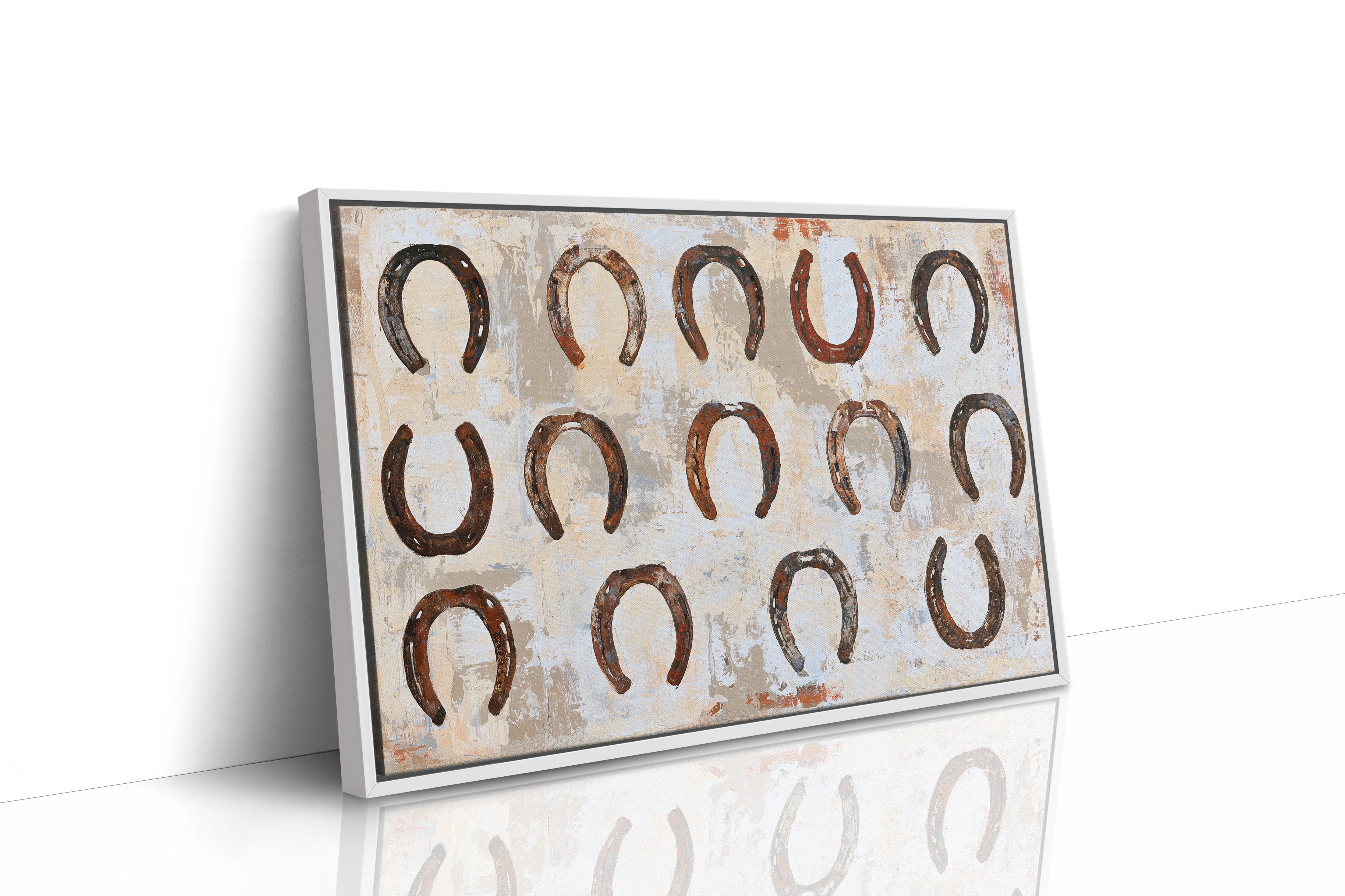 Fourteen Rusted Horseshoes