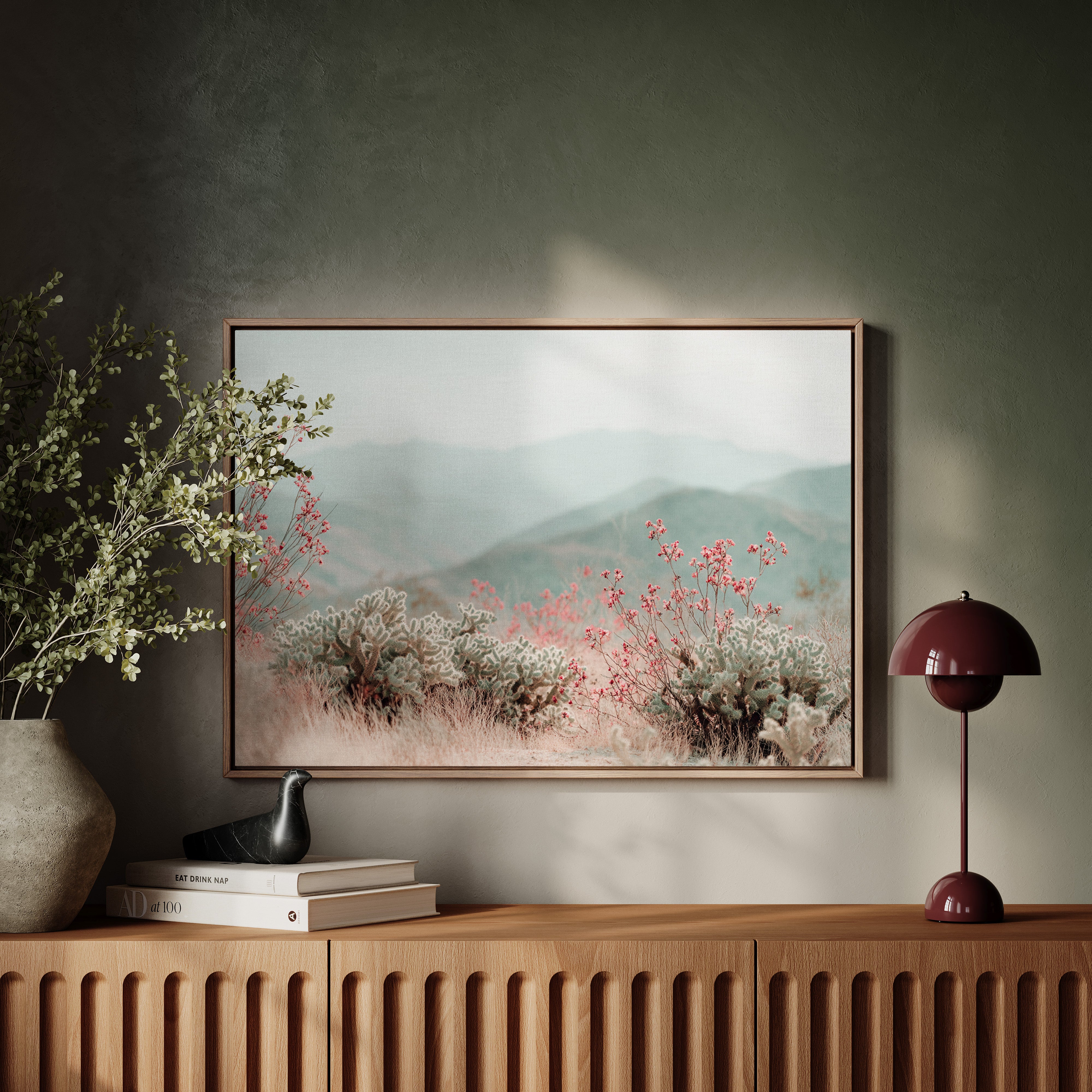 Desert Blossoms Paint Mountain Dreams