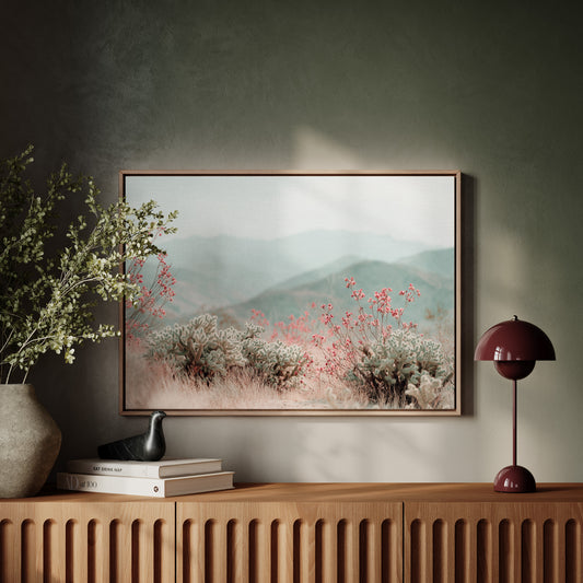 Desert Blossoms Paint Mountain Dreams
