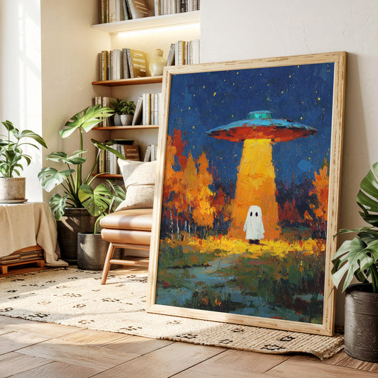 Ethereal Encounter Under Alien Light