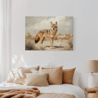 Lone Coyote in the Sun