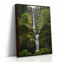 Majestic Waterfall Amidst Lush Greenery