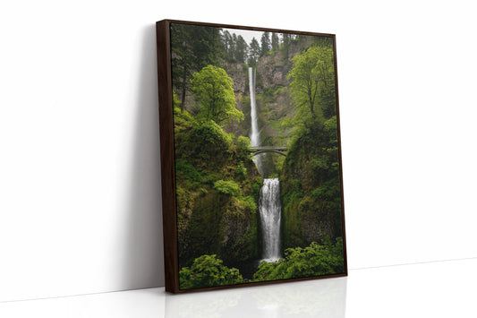 Majestic Waterfall Amidst Lush Greenery