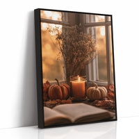 Candle Lit, Chapter Pending, print in a black frame