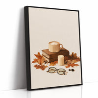 Brewed Awakening Between Chapters, print in a black frame