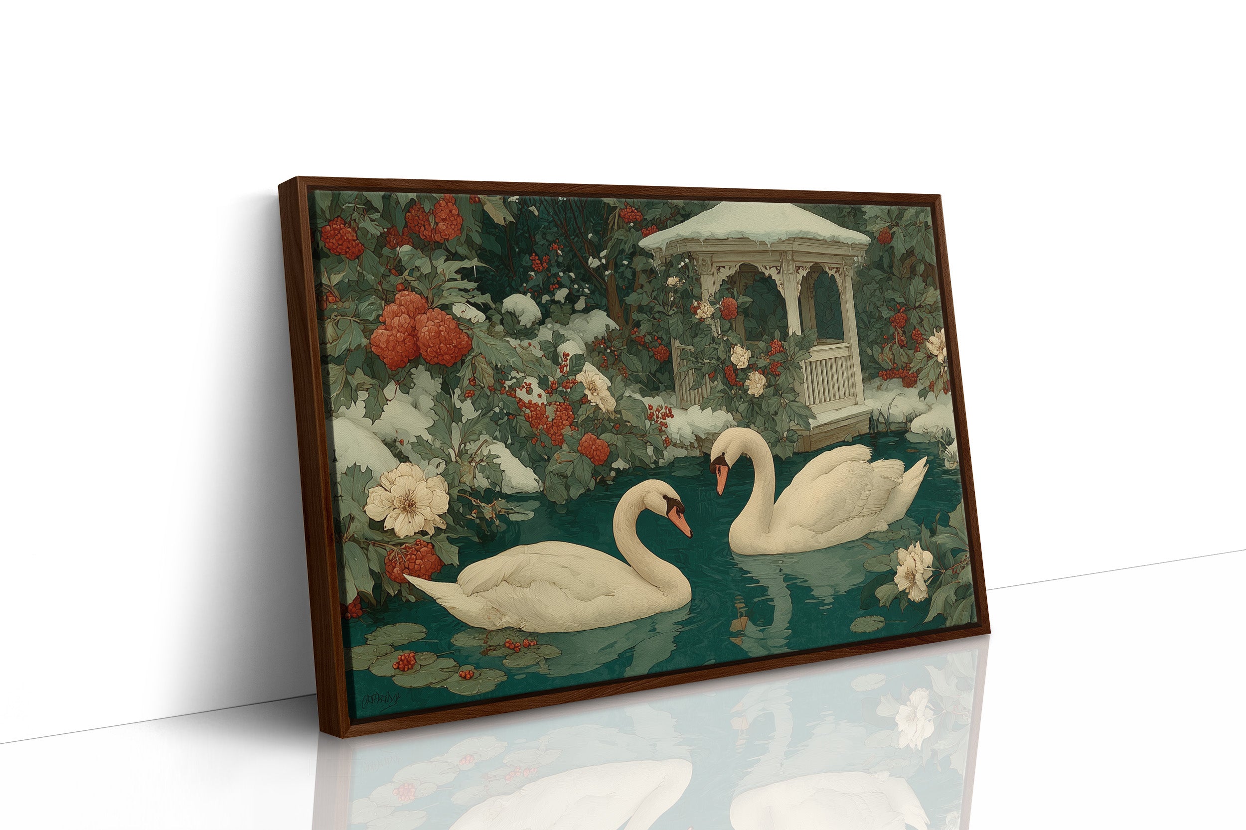 Two Swans, Winter Garden