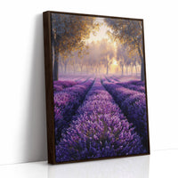 Lavender Fields in Golden Light