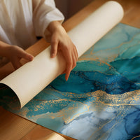 Gold Veins Through Ocean Depths