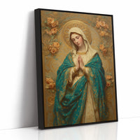 Sacred Prayers In Teal Gold