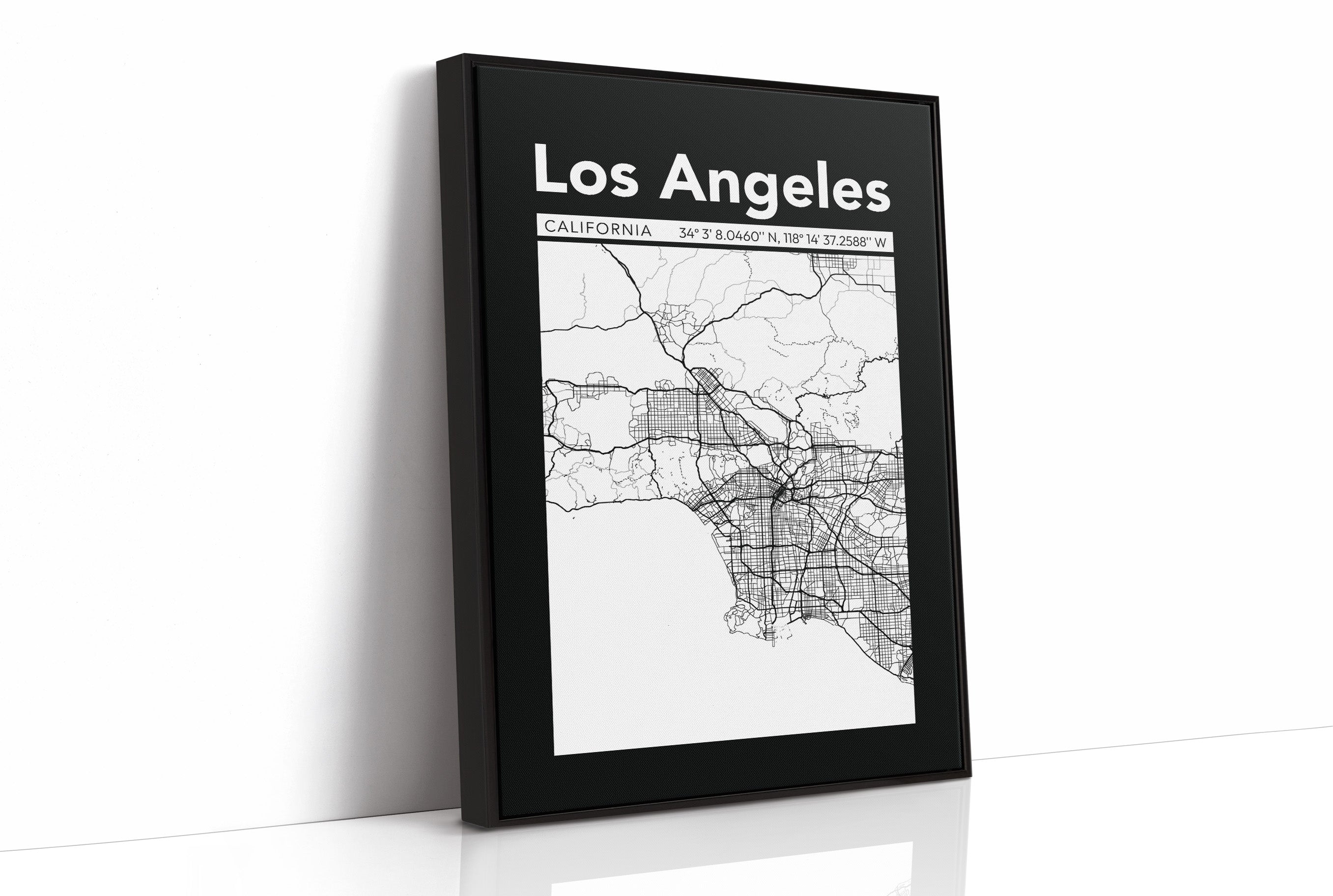 Los Angeles, Mapped in Black