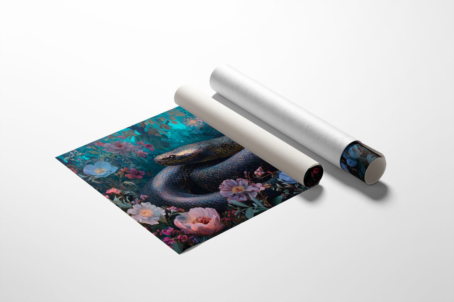 Serpent Among Blooming Gardens