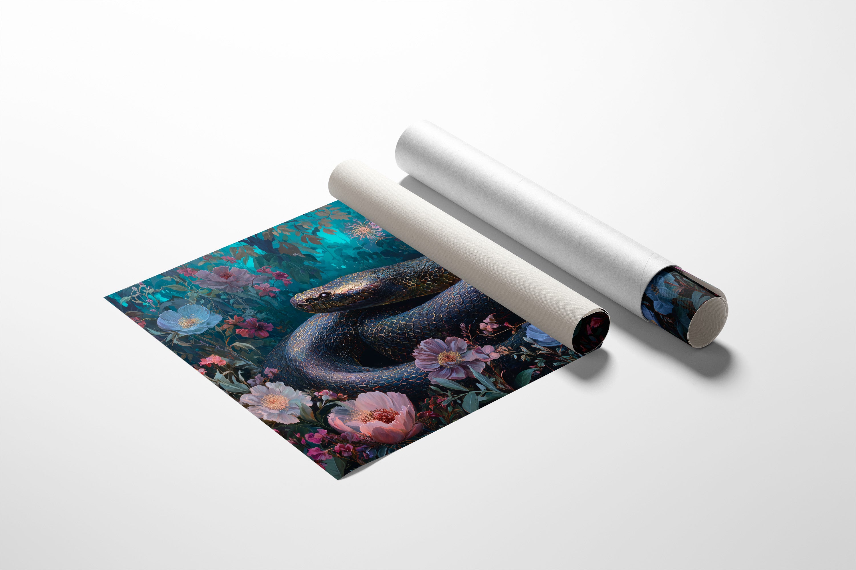 Serpent Among Blooming Gardens