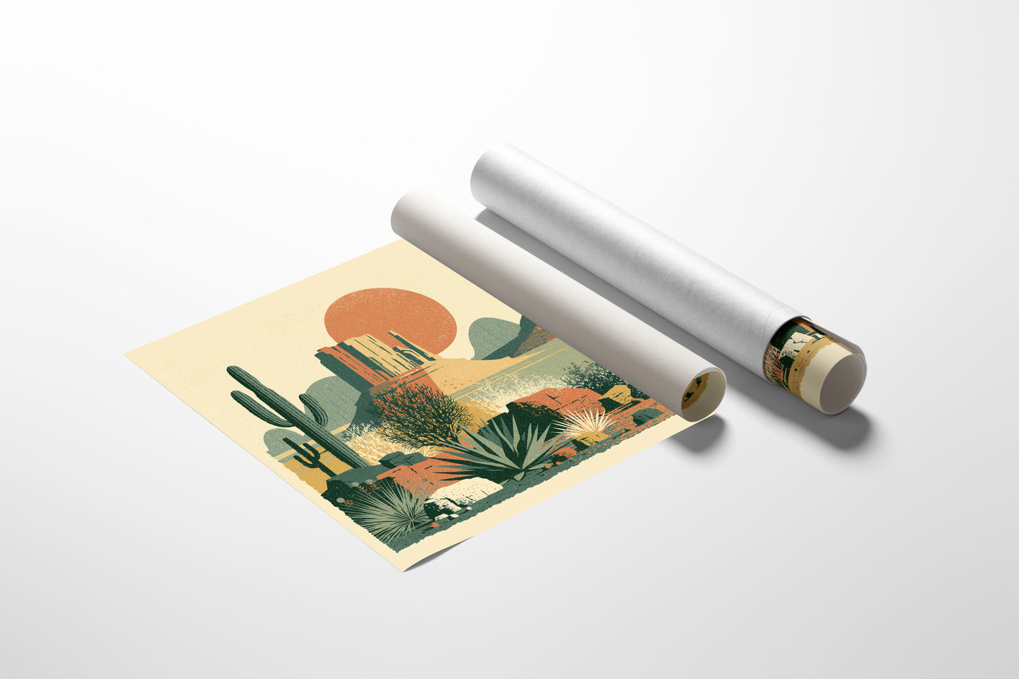 Desert Bloom at High Noon