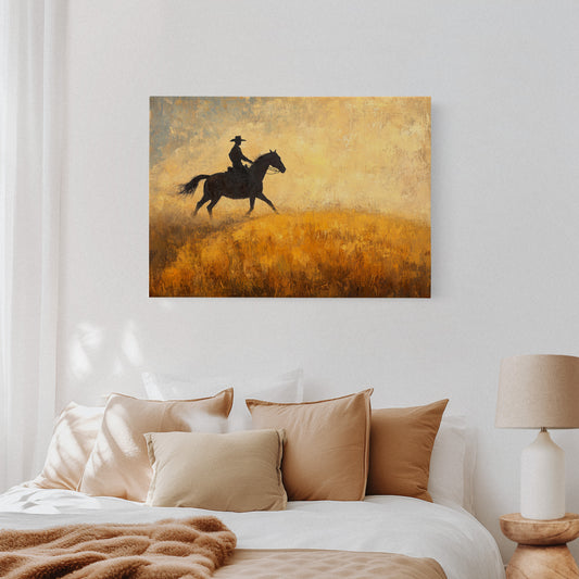 Cowboy in the Golden Haze