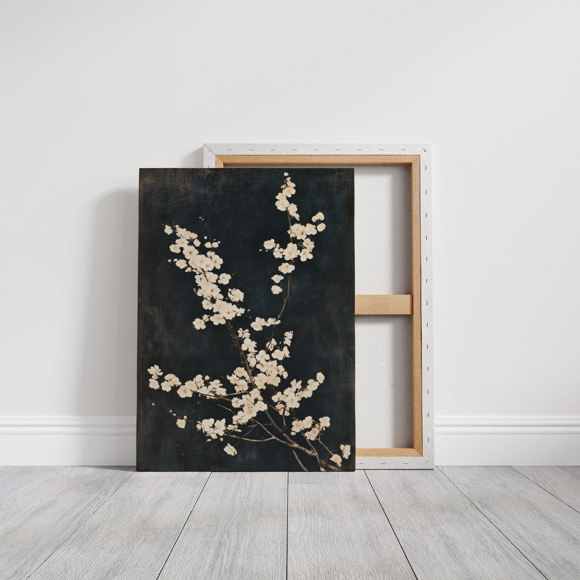 Blossoms on Aged Canvas