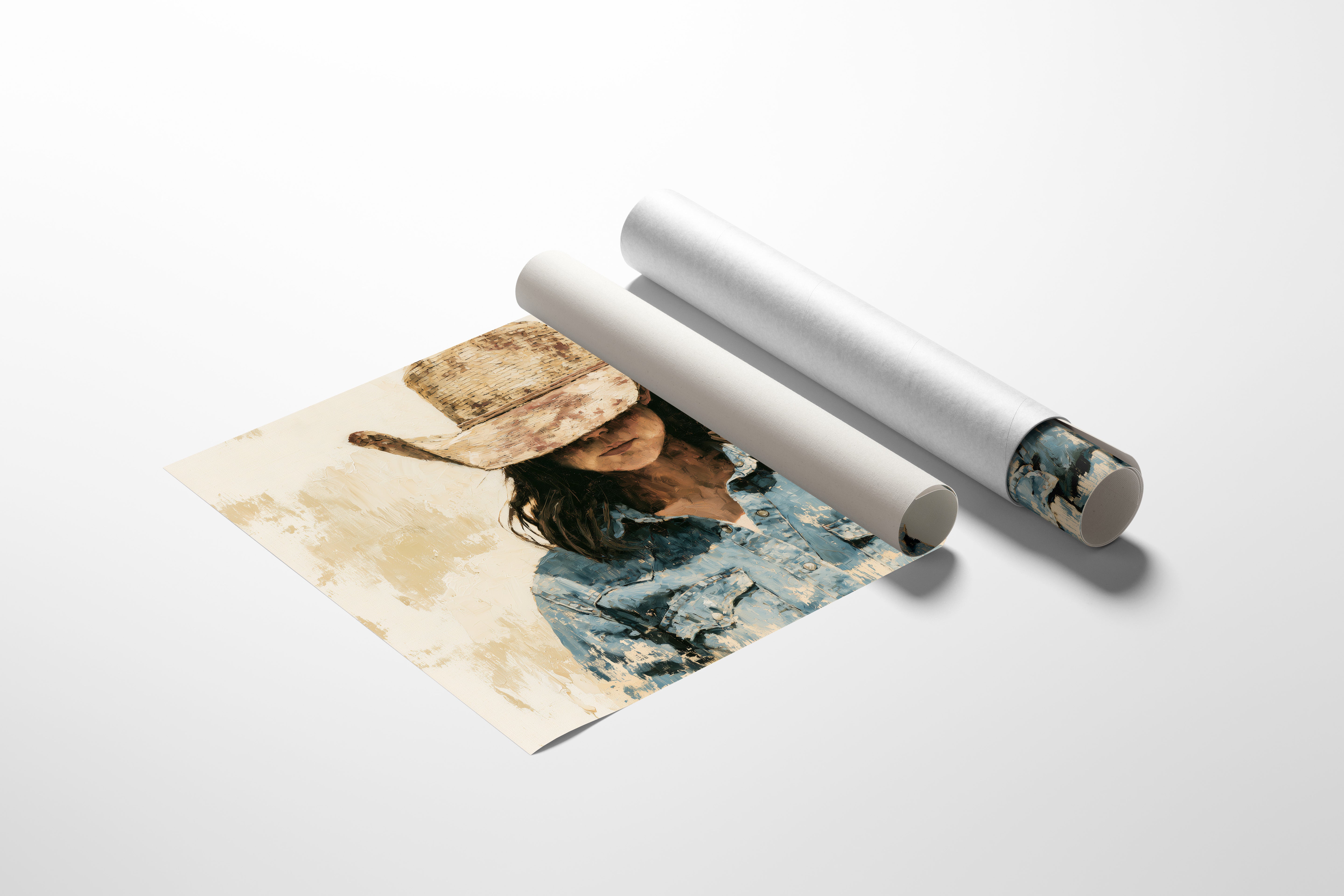 Cowgirl Beneath a Straw Hat