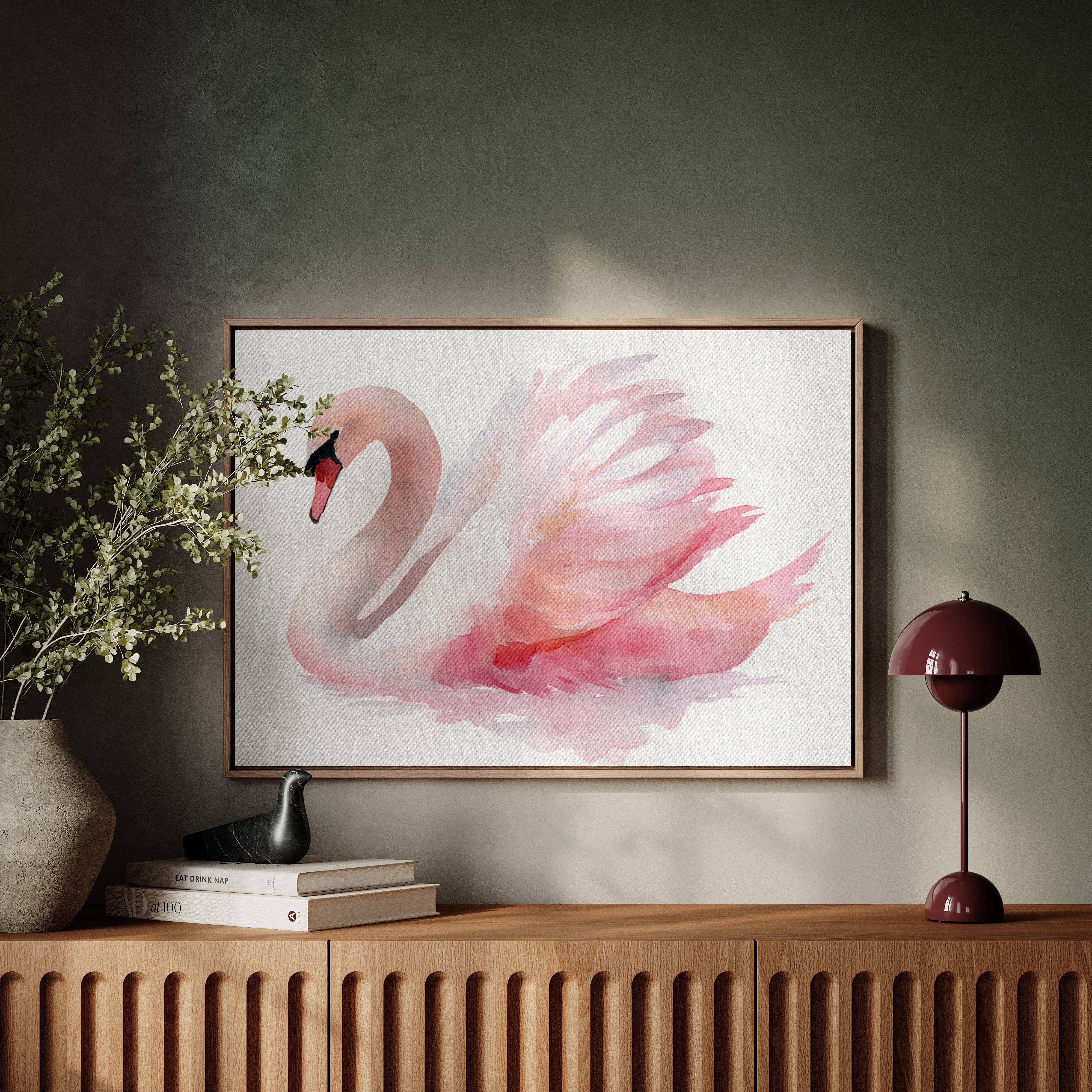 Pink Grace Drifts At Dawn
