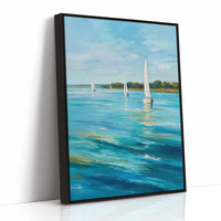 Sailboats Dance On Turquoise Bay