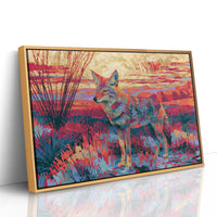 Coyote at Sundown, Fauvist Desert