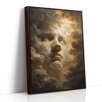 A Face Amongst Golden Clouds