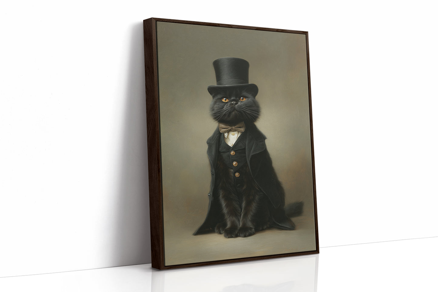 Dapper Feline's Grand Entrance
